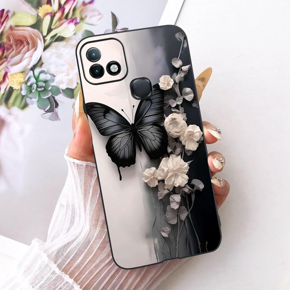 For Infinix Hot 10i Case Luxury Butterfly Fashion Girls Boys Cute Painted Casing For Inifnix Hot 10i X659 X659B X658E Cover