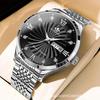 FOURRON Men's Waterproof Luminous Quartz Watch - Fashionable, Thin, and Sporty.