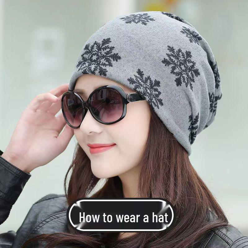 Autumn-Winter Double Layer Neck Warmer & Beanie Face Mask Headscarf