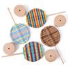 Leaf Colorful Decompression Stick Spin Lollipop Toy For Entertainment Office