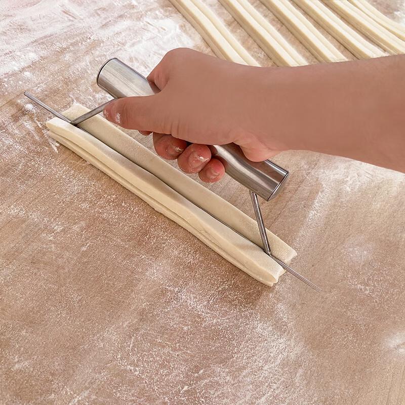 304 Stainless Steel Dough Pressing Rod with Handle
