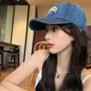 Unisex Washed Denim Embroidered Baseball Cap