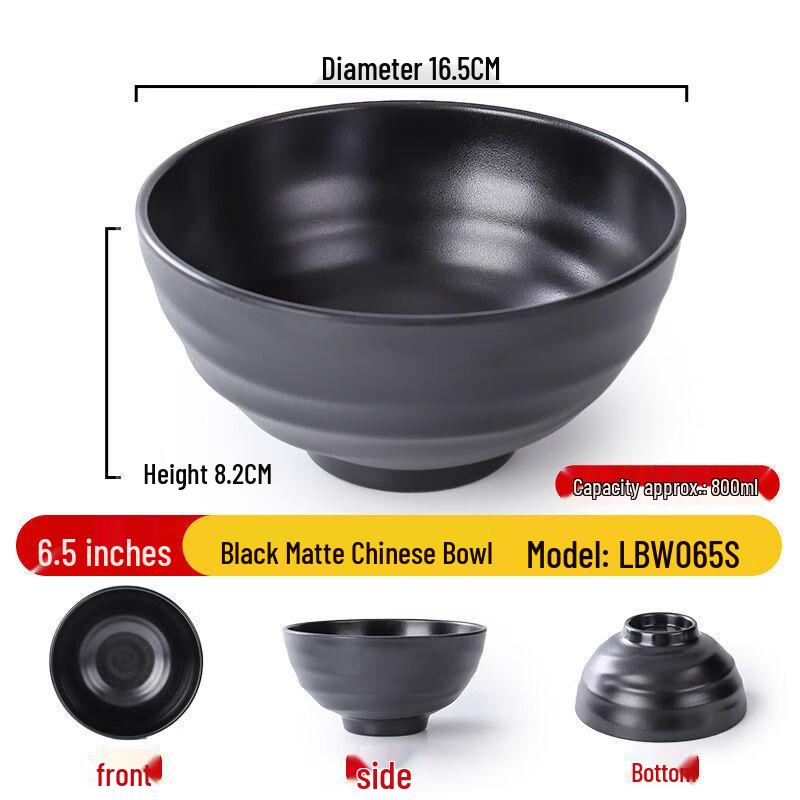 Jijun 10-Pack Melamine Noodle Bowls