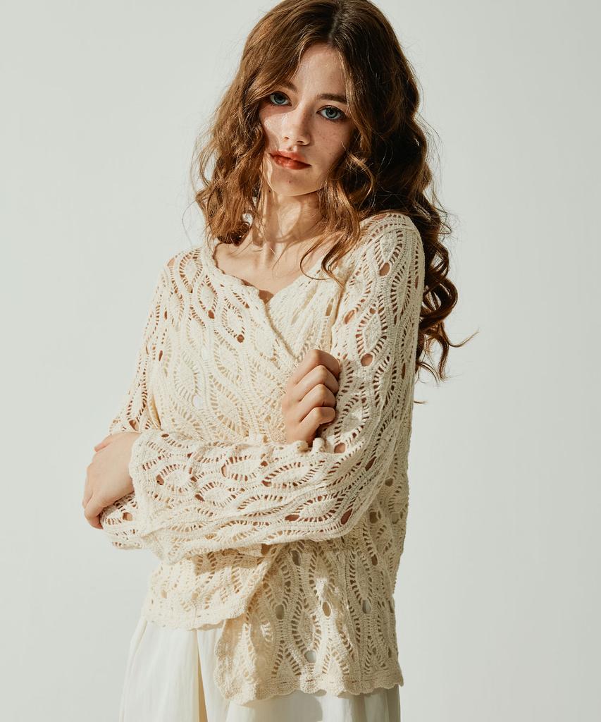 VIKINI VENDER Tahir Crochet Cover-Up Cardigan