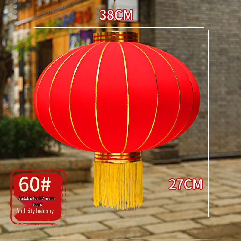 New Year Red Lantern: Waterproof Hanging Ornament for Spring Festival & Housewarming Decor