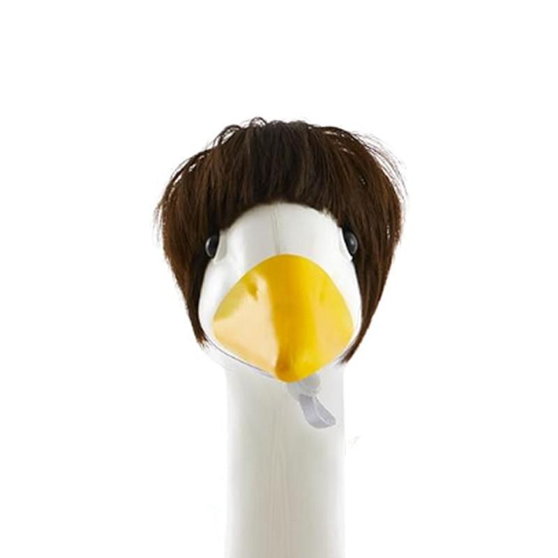 Pet Duck Entertainmentstyle Head Wig With Hightemperature Silk For Gifts Parties