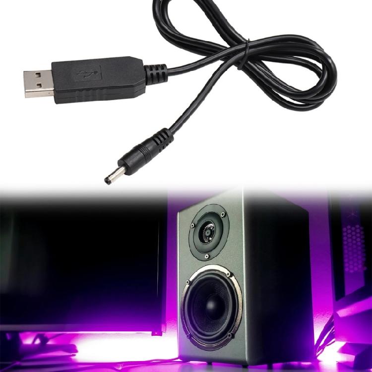 USB Powered 5V To 9V Charging Cord 3.5x1.35mm Connectors For LED Strips And Gadgets Voltages Boosters Wire 39.37inch