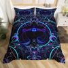 Gemini King Queen Duvet Cover Constellation Horoscope Comforter Cover Astrology Galaxy Bedding Set Star Polyester Quilt Cover