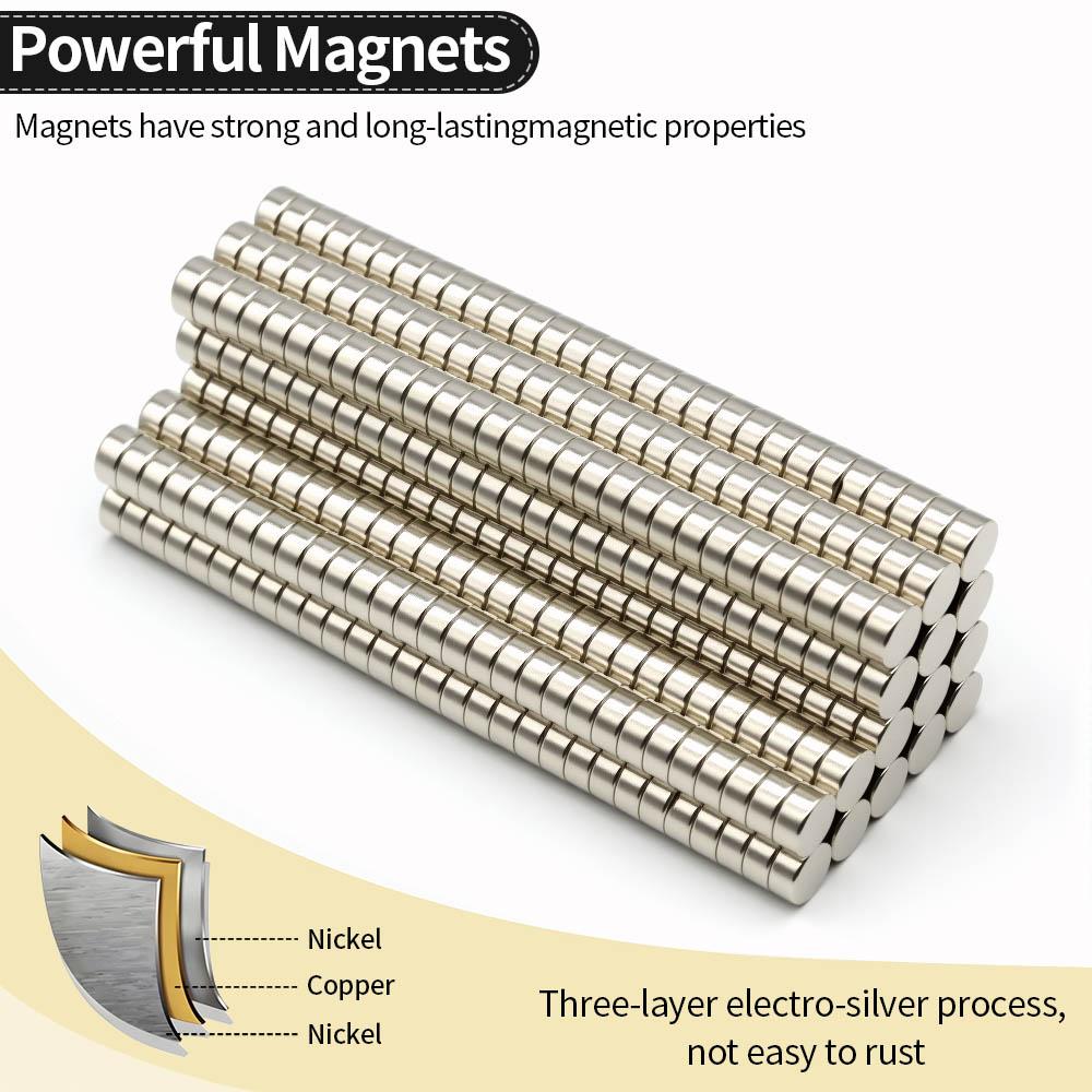 8x4mm Superstarker Neodym-Magnet N35 NdfeB Permanentmagnetische Magnete Rund Leistungsstarke Magnete Kühlschrankmagnet