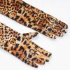 Gold Velvet Long Gloves Leopard Print Clubwear Mittens Fashion Dinner Dress Gloves  Halloween