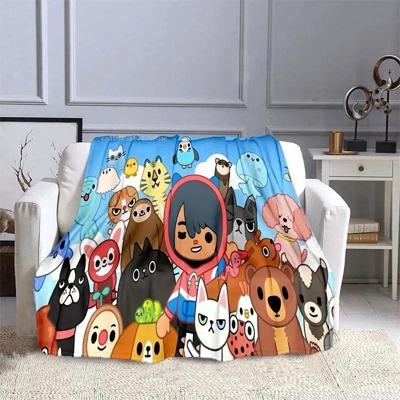 Toca Bocas Coperta Plaid Coperta per Bambini Cartone Animato Gioco Coperta in Pile Morbida Copertura Calda Coperte per Letti Divano Viaggio