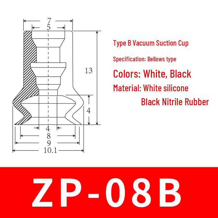 SMC ZP20BS/N Double-Layer Vacuum Suction Cup for Robotic Arms - Bellows Type Pneumatic Accessories