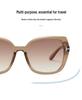 Women's Oversized Retro Square Sunglasses - High-End Sun Protection for Men & Women, Trendy European American Design