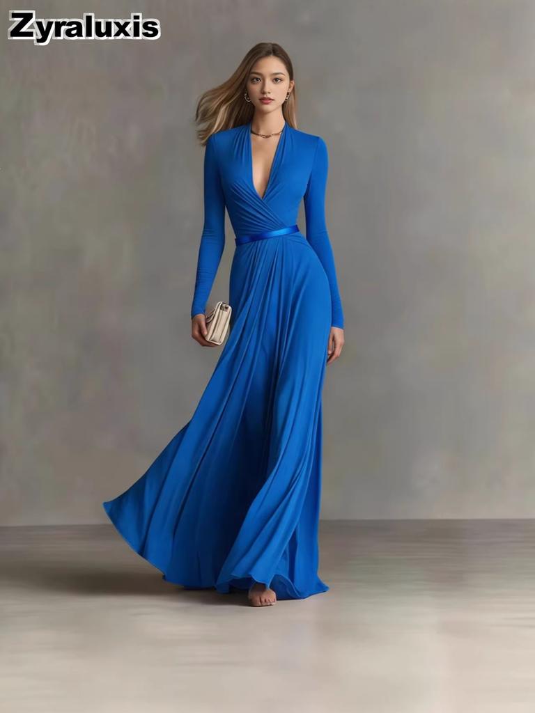 Women's Elegant Dress with Texture Long Sleeve, Small Fragrance Style, Waistline