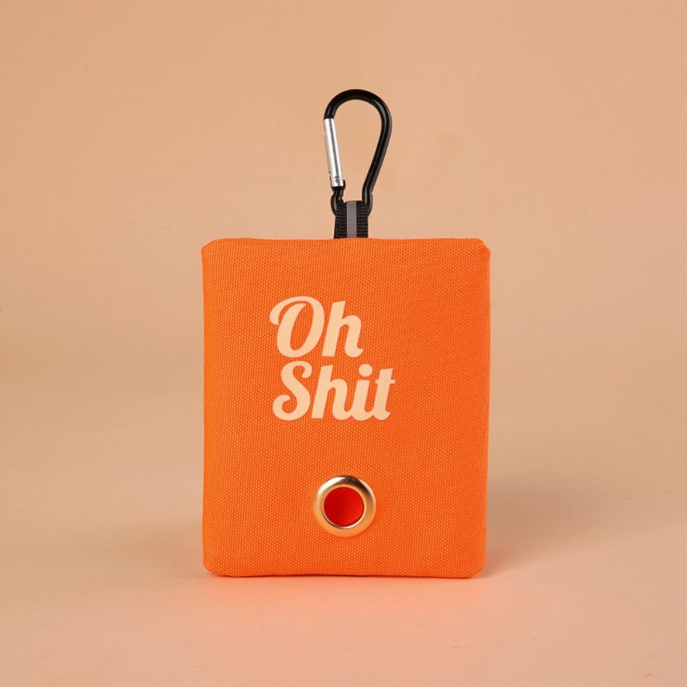 

Новый органайзер для мусорных пакетов для собачьих отходов из холста с пряжкой, держатель для пакетов для отходов, товары для домашних животных, портативный диспенсер для пакетов для отходов для щенков и кошек оранжевый