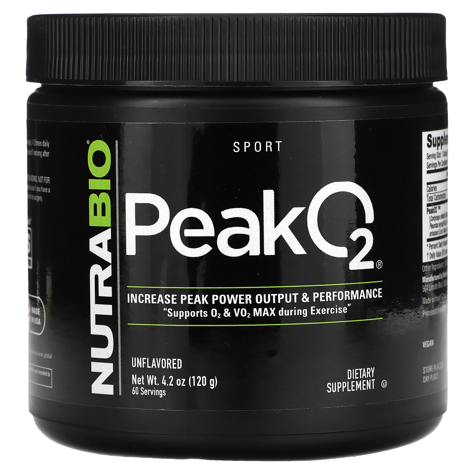 

Peak O2, Unflavored, 120G(4.2Oz)