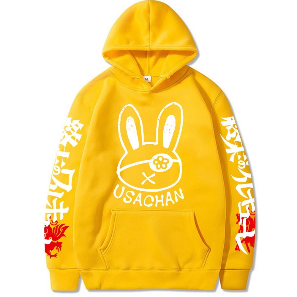 Kawaii Manga Record Of Ragnarok Usachan Anime Bluza Długi Rękaw Sweter Harajuku Mężczyźni Kobiety Sam Oversized Casual Bluzy z Kapturem