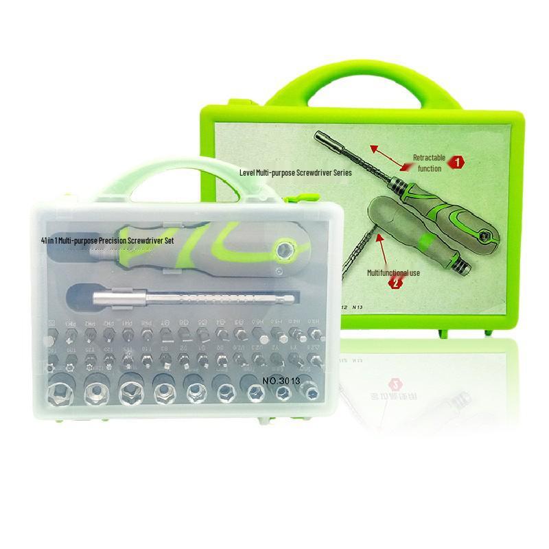 41-in-1 Multi-functional Screwdriver Set: Torx, Triangle, Hex, Y-Type, Phillips S2 Alloy