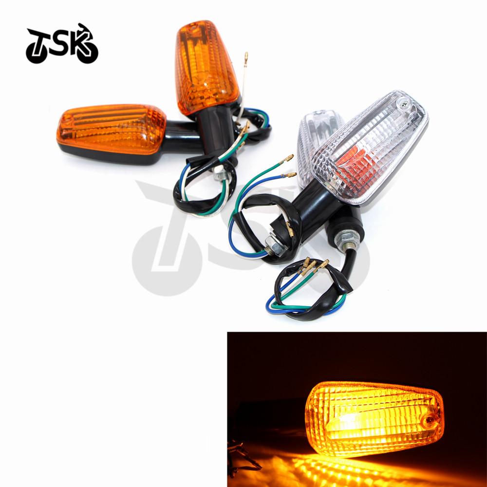 1 Pair Motorcycle Turn Signal Light ABS Motorbike Indicators Flashers Lamp For Honda CB 400 Super Four 99-03 CB 1100