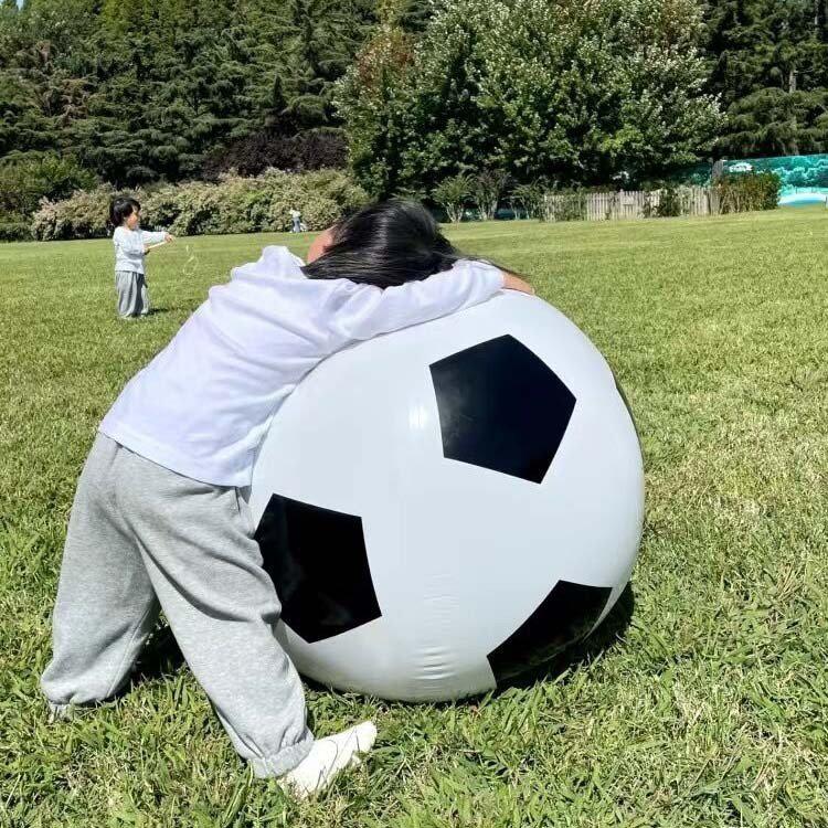 PVC Inflatable Colorful Lawn Football - Interactive Parent-Child Toy for Kindergarten