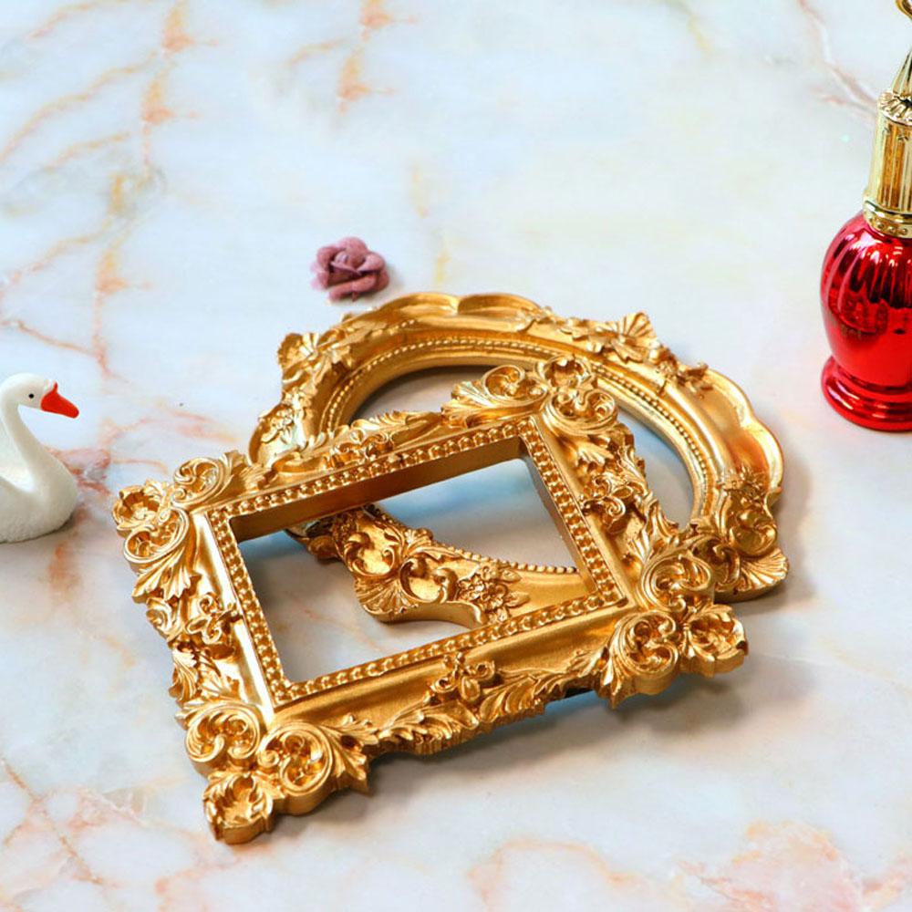 Women Exquisite Resin Nail Tips Display Board Hollow Embossed frame Photo props Nail photo frame