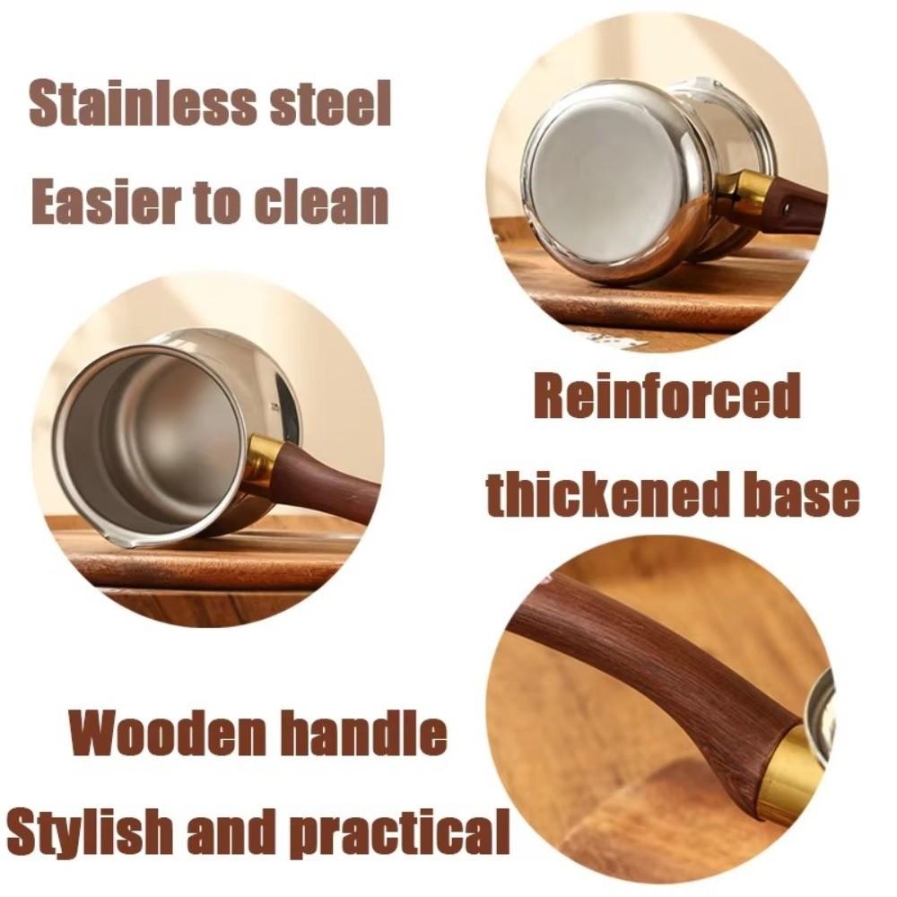 350/550/720ml Turkish Coffee Pot Long Handle Butter Warmer Tea Maker Milk Tea Pot  Kitchen Use