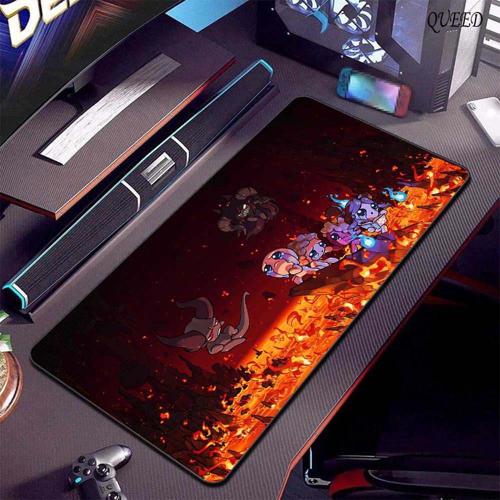 90x40cm Natural Rubber Mouse Pad Non-slip Soft Laptop Desk Mat Gaming The Binding of Isaac Carpet New Keyboard Deskmat