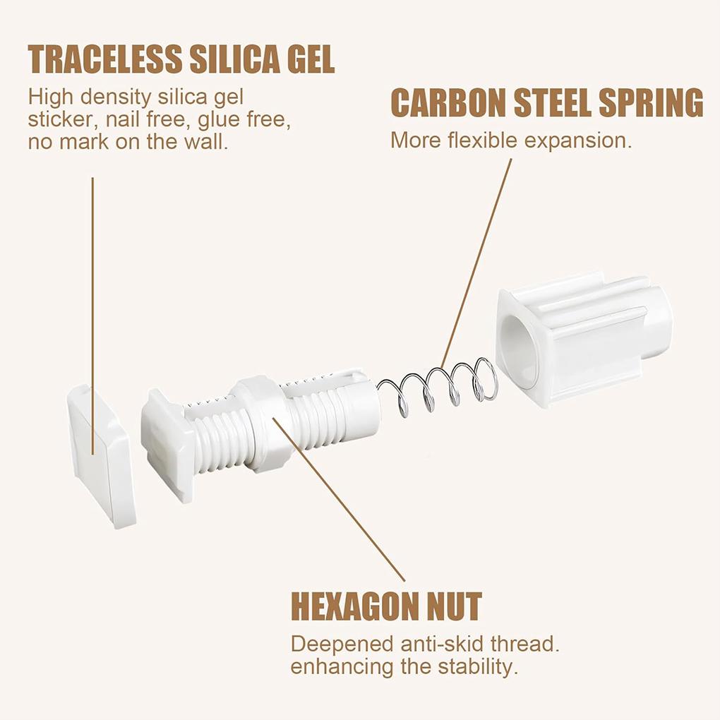 4pack/lot No Drilling Blinds Solution Mini Blind Mounting Brackets For Home Living Room Bedroom No Drill Blind Fittings