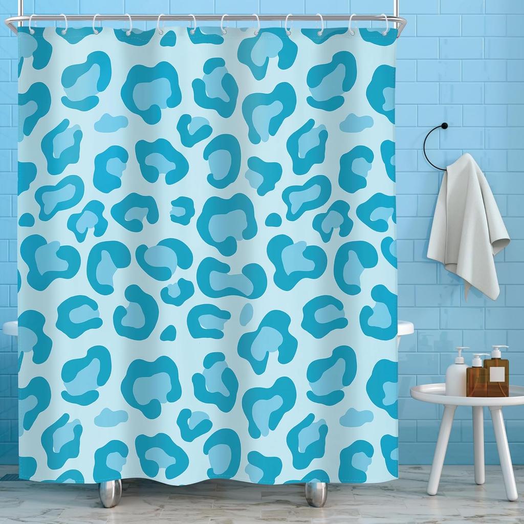 Retro Orange Floral Mushroom Shower Curtain 70s Rustic Vintage Yellow Abstract Aesthetics Poppy Flowers Mid Century Plants
