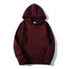 2025 Unisex Hooded Sweatshirt Men's Solid Color Sweatshirt Men's and Women's Long Sleeved Plug-in Pocket Pullover