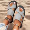 Women Lightweight Mesh Sandals Breathable Mesh Slide Sandals for Women Comfortable Beach Shoes with Hollow Design for Work