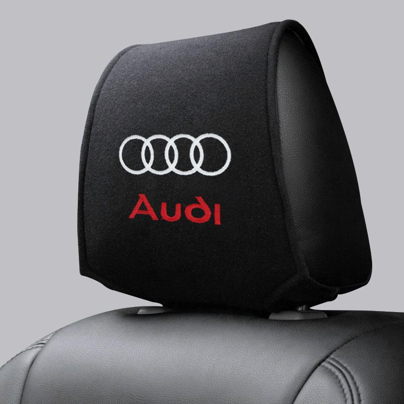 1pcs Car Seat Back Headrest Pillow Dustproof Cover for Audi C5 C6 C7 A4 B6 B8 B7 A6 A3 A5 Q3 Q5 Q7 8P S3 S5 S1 S4 S2 RS3 RS4 RS5 RS6 RS8