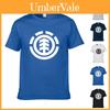 Premium Cotton Blend Short Sleeve T-shirt With Element Printing For Men Unisex
