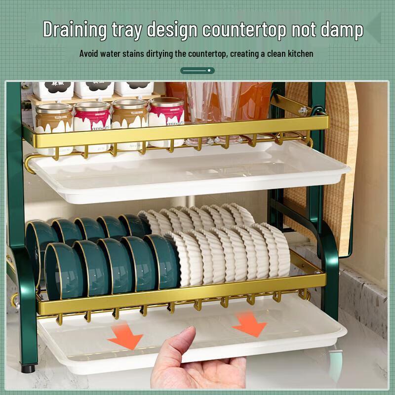 3-Tier Kitchen Countertop Dish Drying Rack