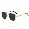 Retro Steampunk Square Metal Sunglasses: European & American Style, High-End Fashion