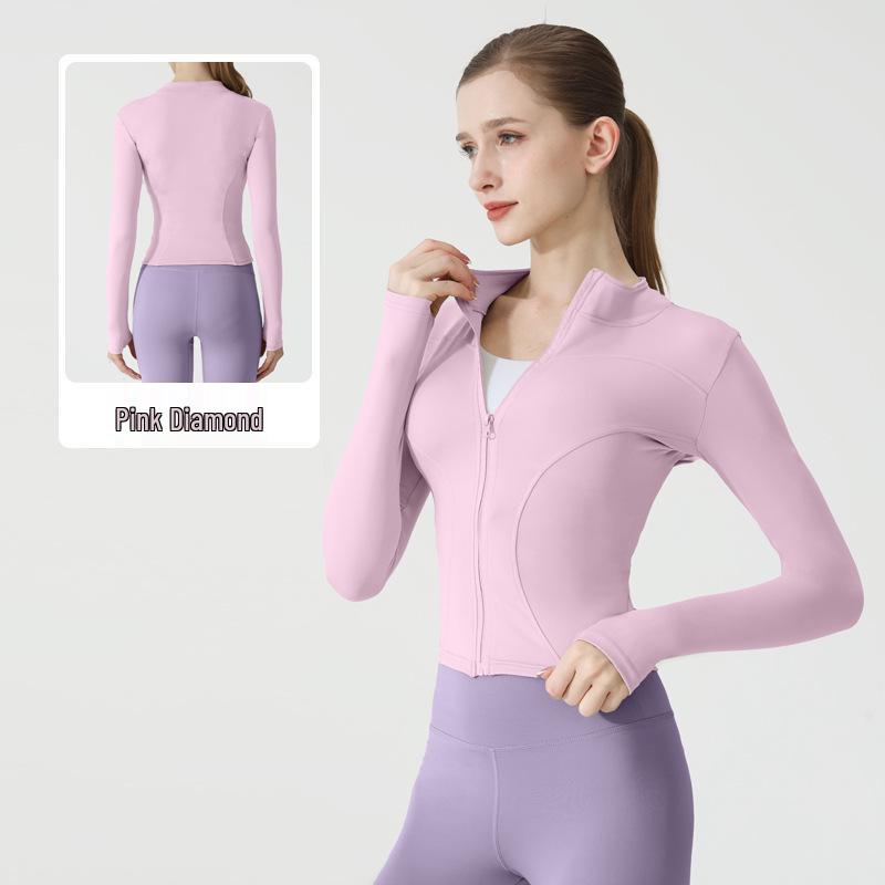 Women's Stand Collar Quick-Dry Sports Jacket - Spring/Autumn Fitness & Casual Running/Yoga Wear