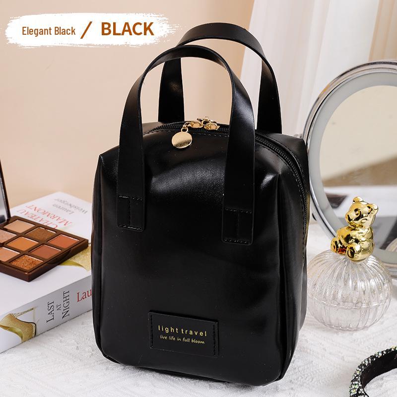 

Кожаная косметичка инфлюенсера: Портативный, водонепроницаемый, большой вместимости для помады и кистей