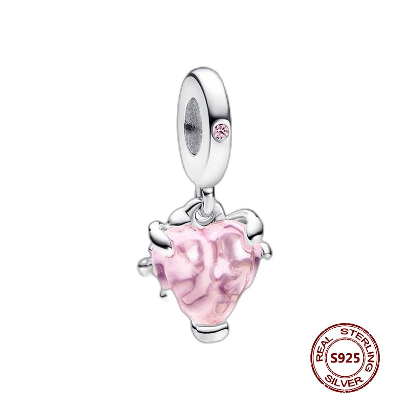 Charms camaleonte adatti a braccialetti originali alla moda in argento 925 con zircone, perlina a forma di polpo e tartaruga, ciondolo a forma di farfalla e lucciola, fai da te per realizzare gioielli