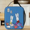 Simon Super Rabbit Lunch Bag  Office Lunch Box For Child Casual Print Thermal Lunch Bags Oxford Portable Cooler Bag