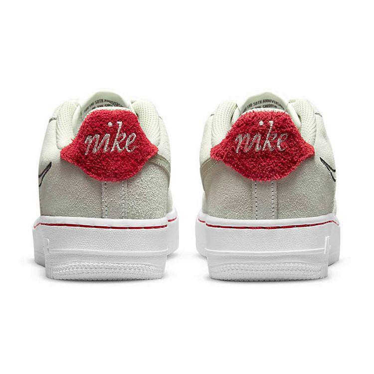 Nike Air Force 1 LV8 S50 GS Light Stone Sail University Red Black DB1561-100