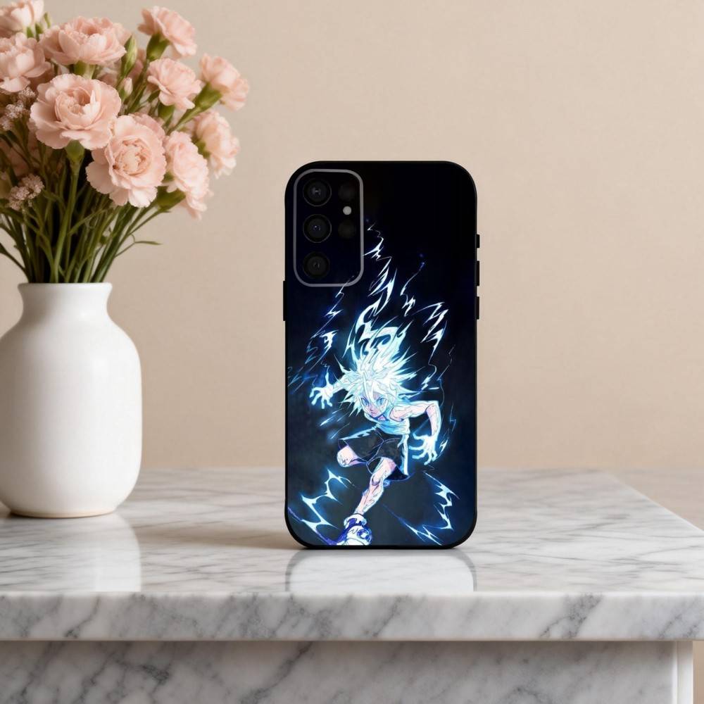 K-Killua Z-Zoldyck H-Hunter X Hunter Phone Case For Samsung S25,24,23,22,30,21,10,9,Ultra,Plus,Lite,FE,4,5 G Soft Black Case