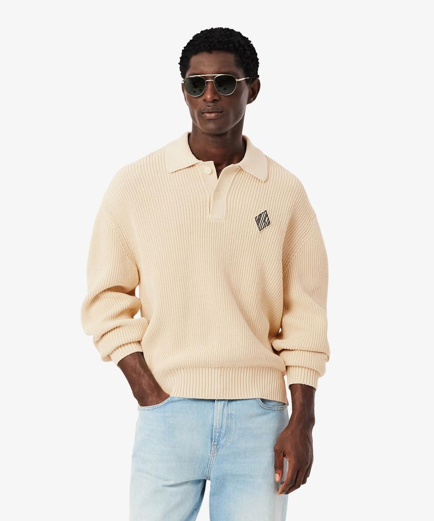 LACOSTE Men'S L Logo Long Sleeve Sweater Polo Ah0612-56G S7G