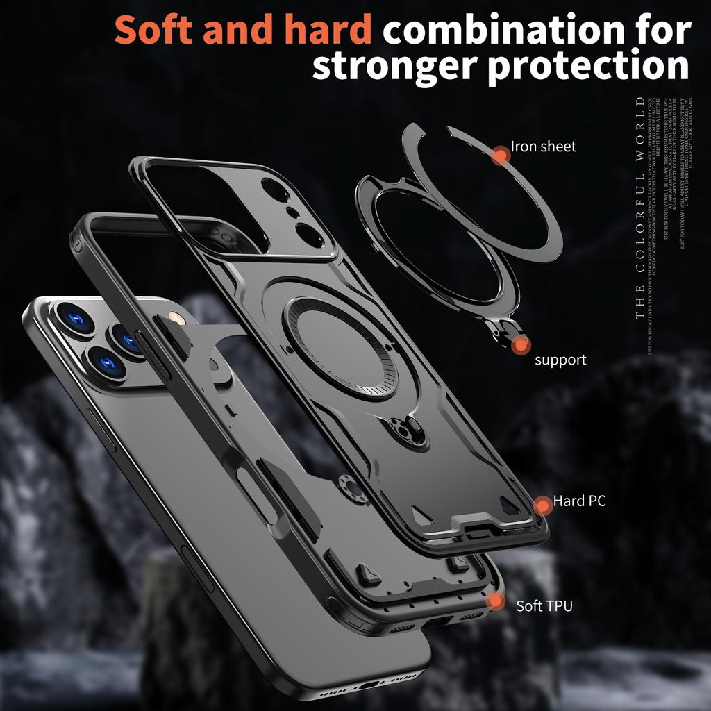 Magnetic Fold Stand Cover  Armor Case for Iphone 17 Pro Max Air Iphone17 for Iphone 16 15 Plus 14 13 12