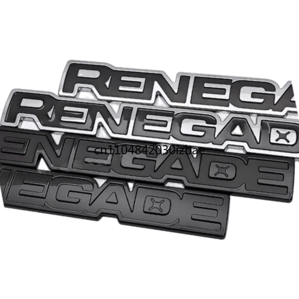 Three Dimensional ABS Car RENEGADE Emblem Trunk Rear Sticker Decoration Decal Accessories For Jeep Renegade Grand Cherokee ALX1