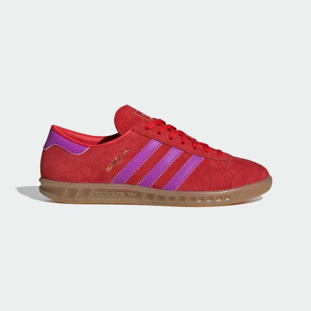 IH5461 Adidas Originals Hamburg Red Purple Burst Gum (Women's)