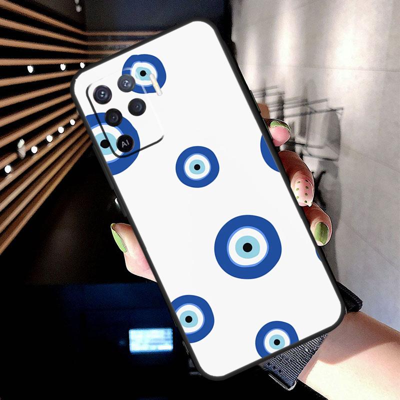 Big Eyes Cartoon Pattern Case For Oppo A78 A98 A18 A38 A58 A60 A80 A40 A77 A57 A17 A74 A54 A94 A96 A76 A16 A15 A5 Pro