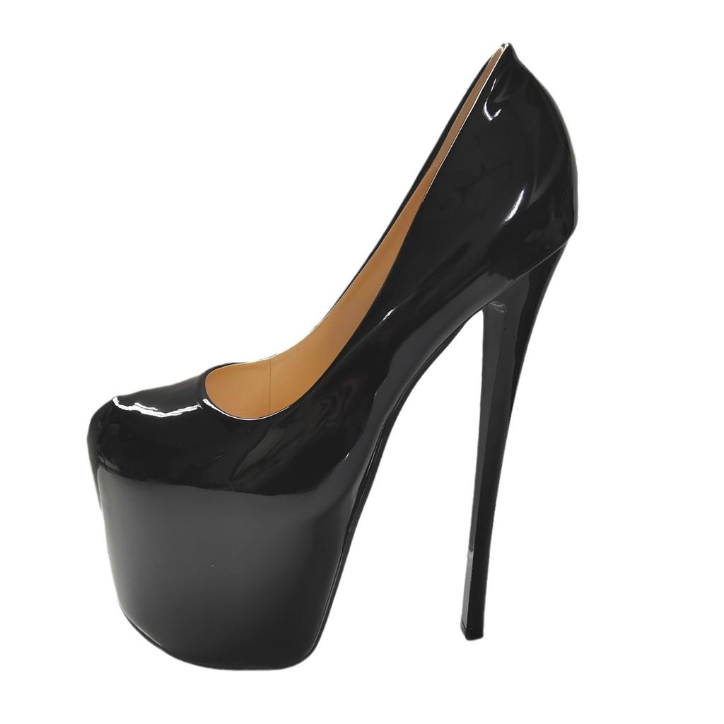 Neue 19 cm High Heels, Außen hohe starke Ferse Candy Farbe große Größe Damenschuhe, sexy Hass Himmel hohe Schuhe