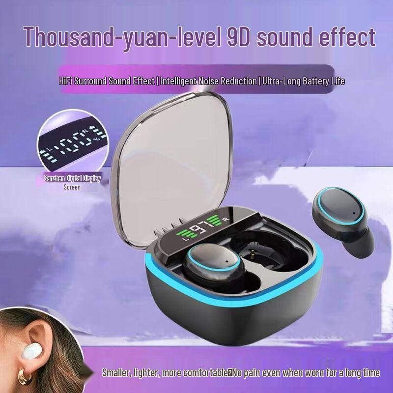 X1 Bluetooth Earbuds: Long-Lasting Battery, High-Quality Sound, Noise Cancellation, Digital Display, Transparent Capsule Design, Colorful In-Ear Fit