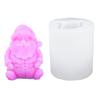 Christmas Santa Candle Mold Santa Candle Silicone Mold for DIY Candle Soap Plaster Ornament Cake Fondant Decoration