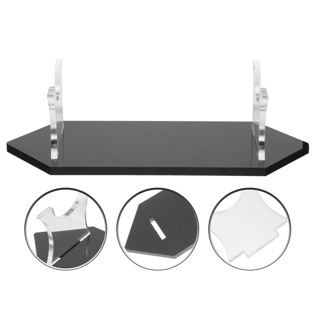 2 Sets Desktop Sword Rack Acrylic Storage and Display Stand for Light Swords Sabres Daggers Wands